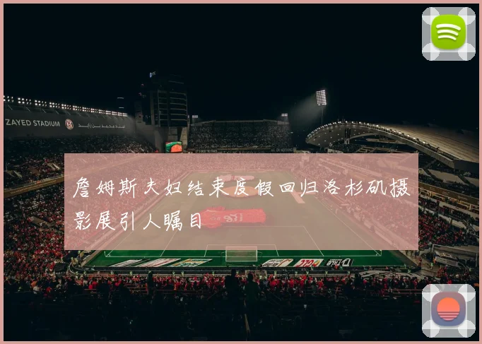 詹姆斯夫妇结束度假回归洛杉矶摄影展引人瞩目